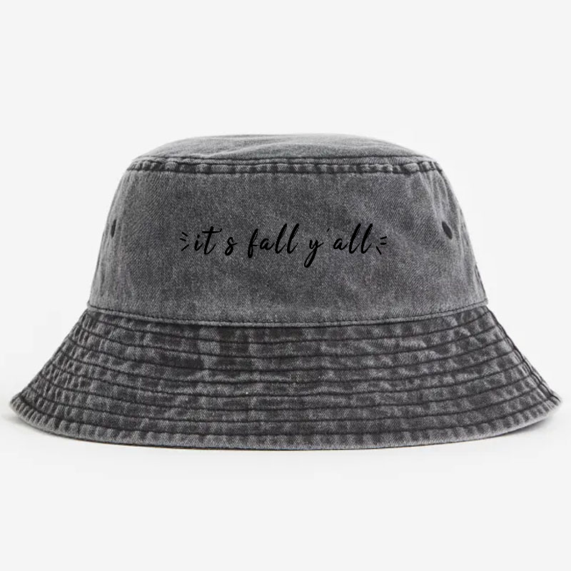 It's Fall, Y'all Vintage 100% Cotton Bucket Hat