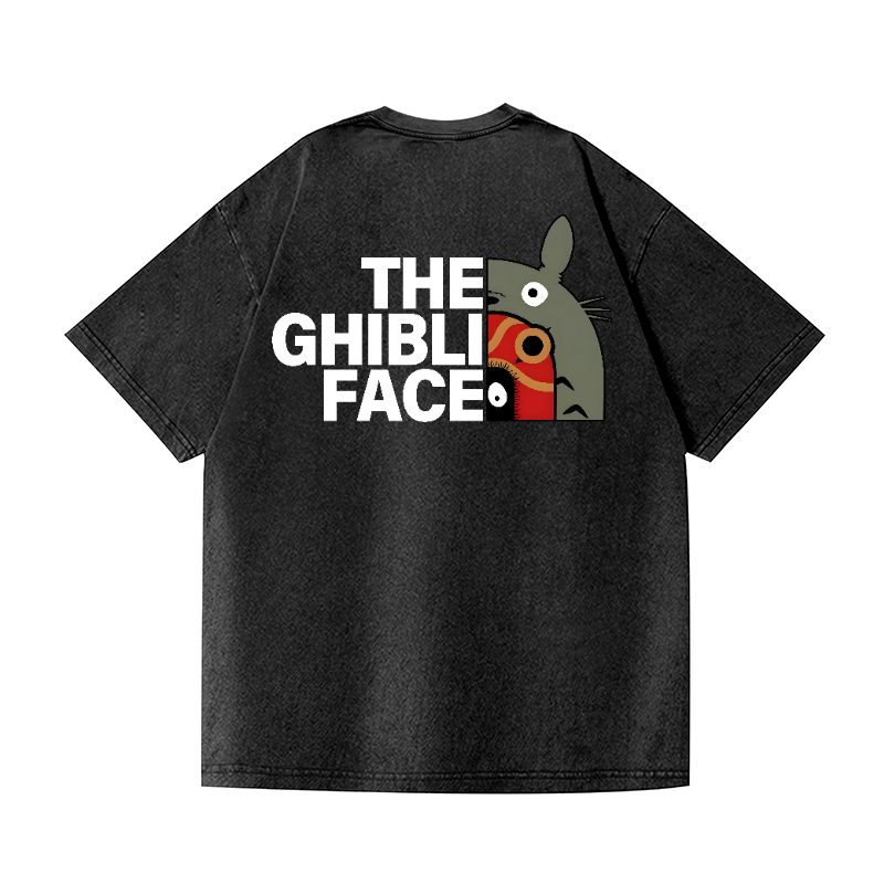 Ghibli Totoro Vintage Wash Japanese Design Back Art T-Shirt