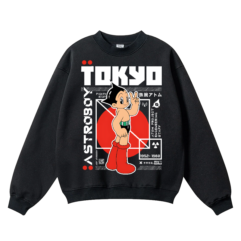 Astro Boy Vintage Cotton Blend Crewneck Sweatshirt