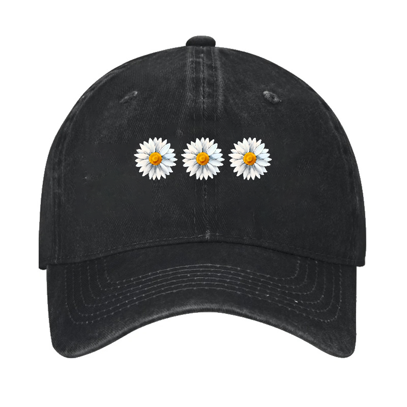 Chrysanthemums Vintage Cotton Cap