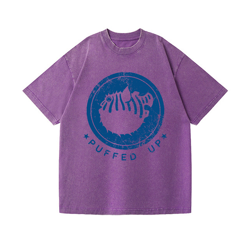 Puffer Fish Vintage Wash Japanese Design T-Shirt