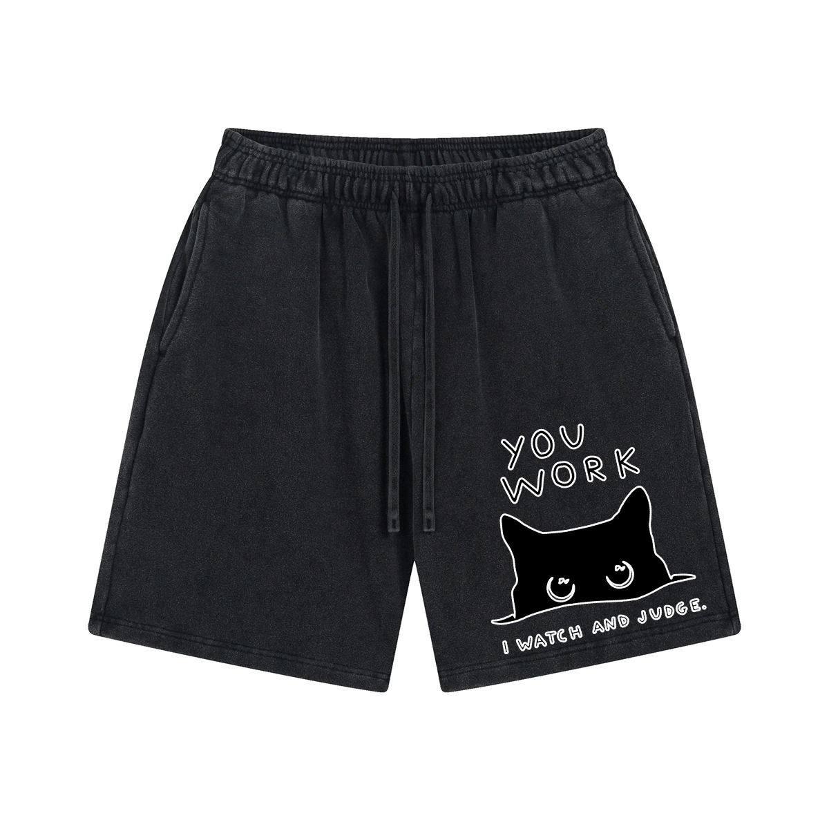Cat Vintage Pure Thick Cotton Shorts