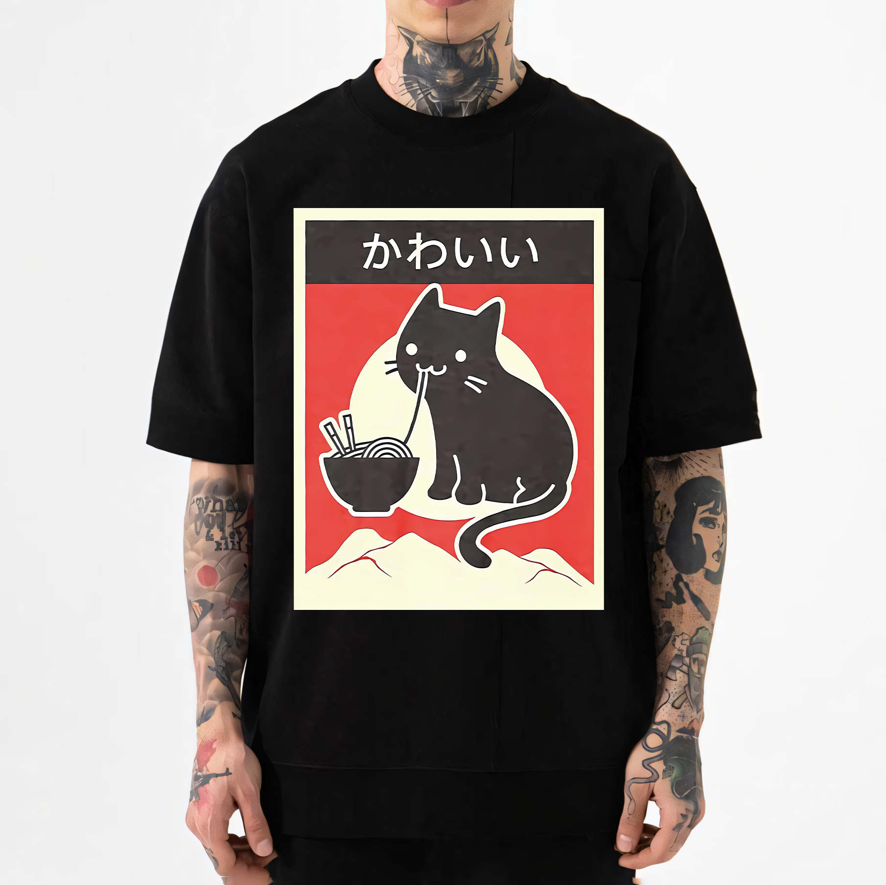 Cat Japanese Style Classic Tee