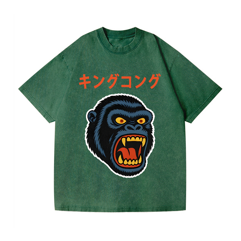 King Kong Vintage Wash Japanese Design T-Shirt