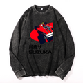 Vintage Cotton Wash Crewneck Long-Sleeve T-Shirt