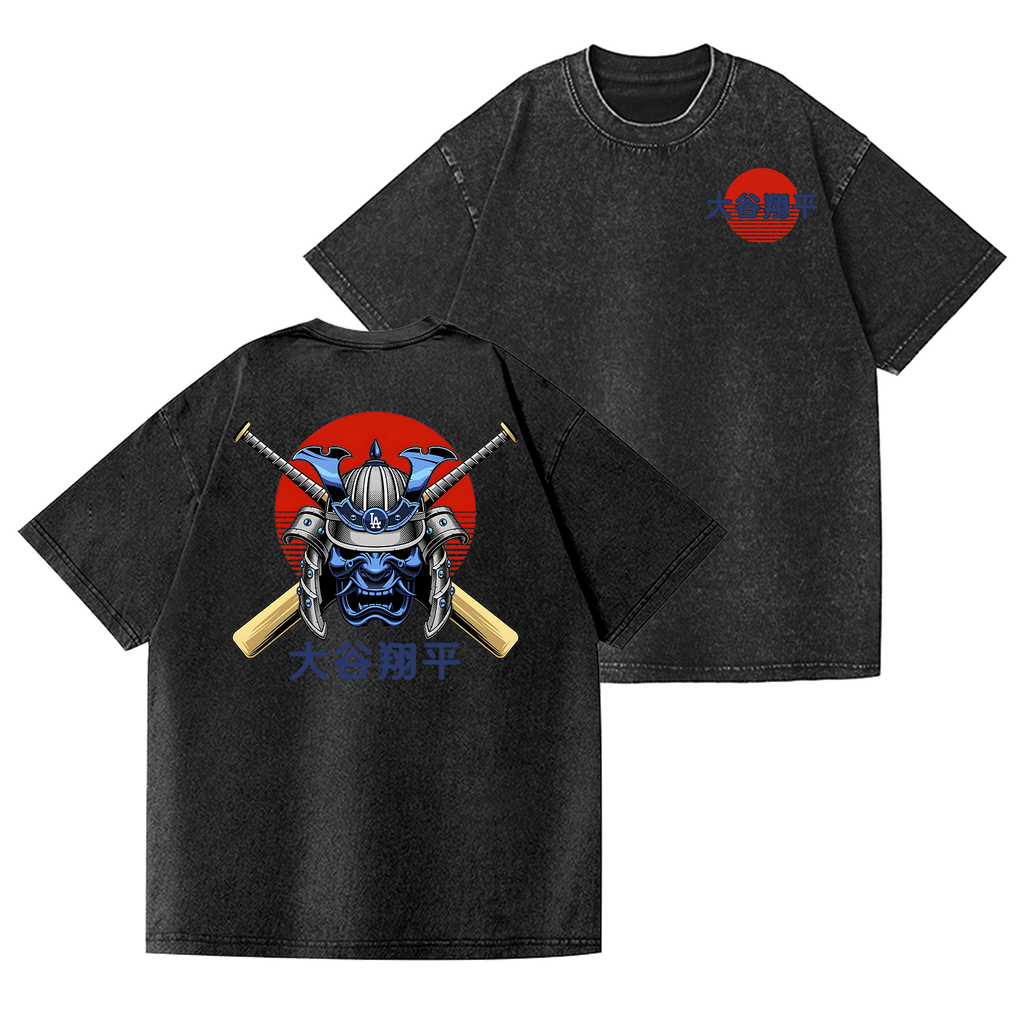 Dodgers Dream Ōtani Shōhei  Vintage Wash Japanese Design Back Art T-Shirt