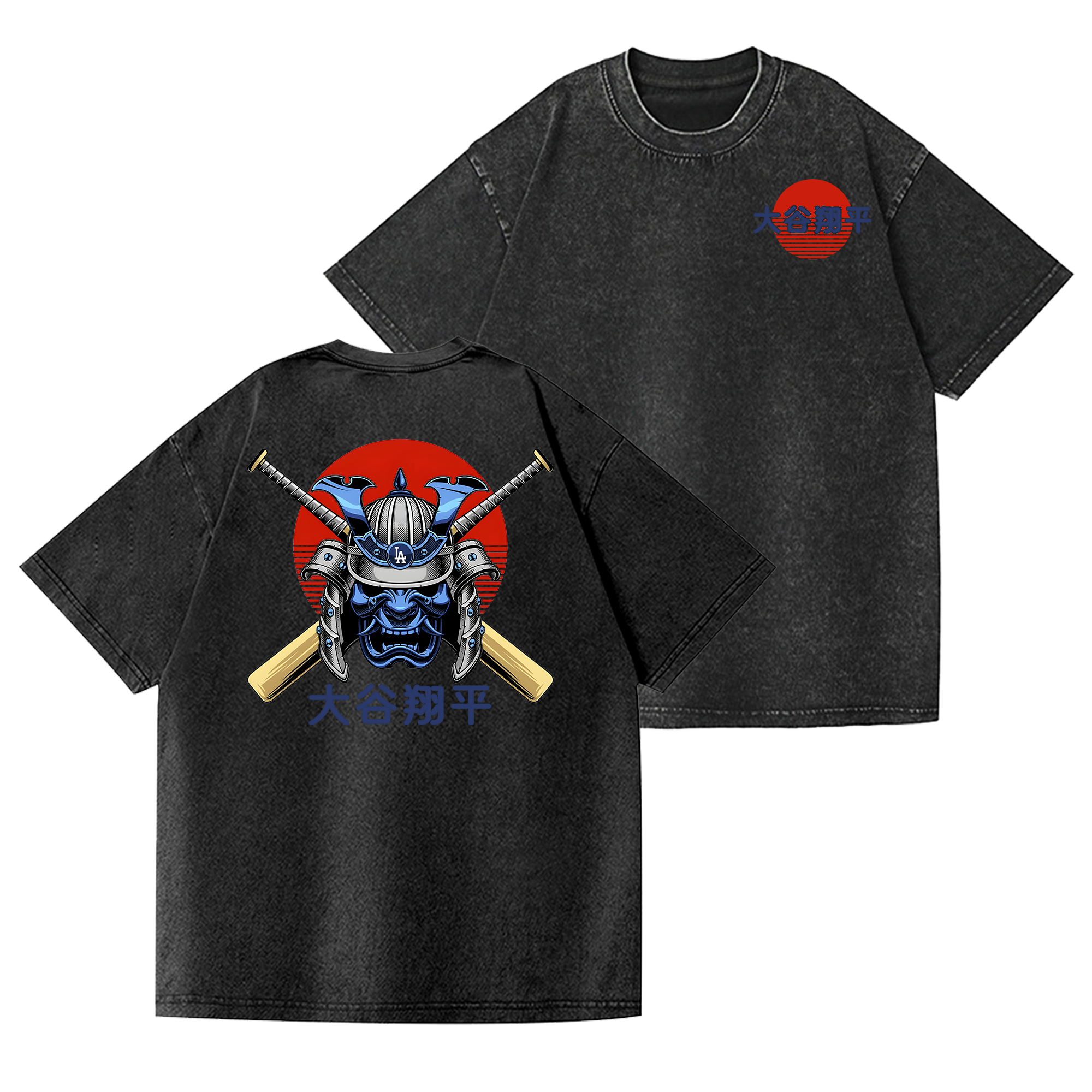 Dodgers Dream Ōtani Shōhei  Vintage Wash Japanese Design Back Art T-Shirt