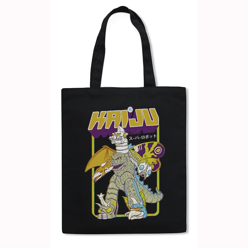 Kaiju Monster Japanese Style Canvas Tote Bag