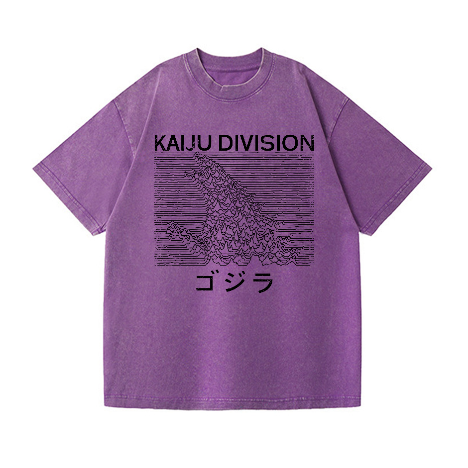 Kaiju Kaiju Monster Division Vintage Wash Japanese Design T-Shirt