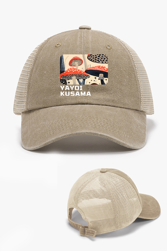 Yayoi Kusama Mushroom Vintage Cotton Breathable Hat