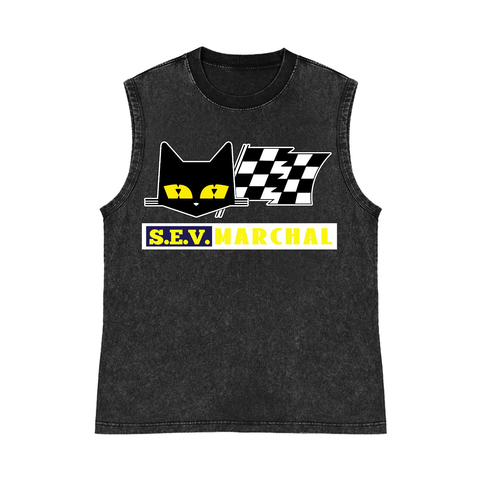 S.E.V Marchal Pure Cotton Wash-Dyed Sleeveless Tank Top