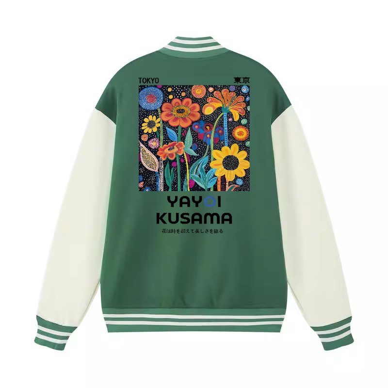 Yayoi Kusama Vintage Cotton Varsity Jacket