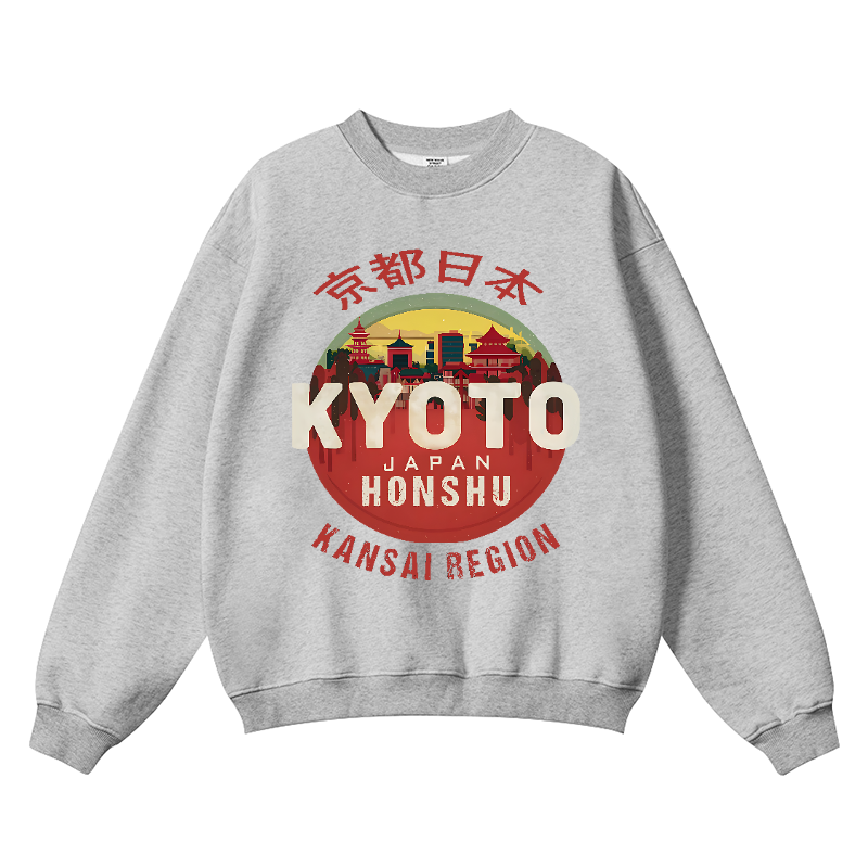 Kyoto Kansai Vintage Cotton Blend Crewneck Sweatshirt