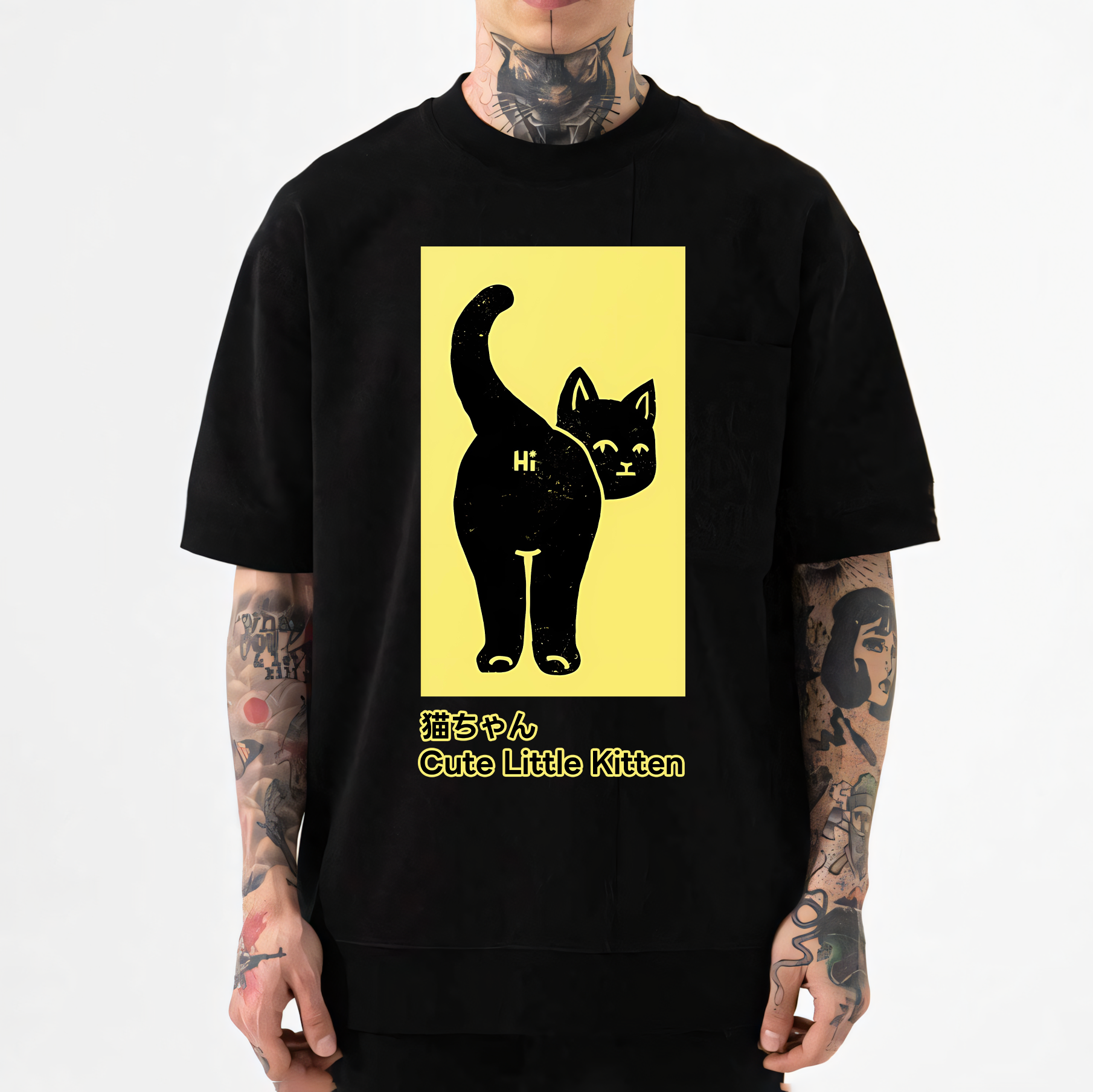 Cute Little Kitten Japanese Style Classic Tee