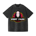 Spirit Park No Face Kaonashi Vintage Wash Japanese Design T-Shirt