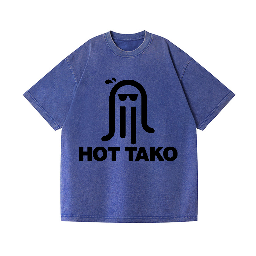 Hot Tako Vintage Wash Japanese Design T-Shirt