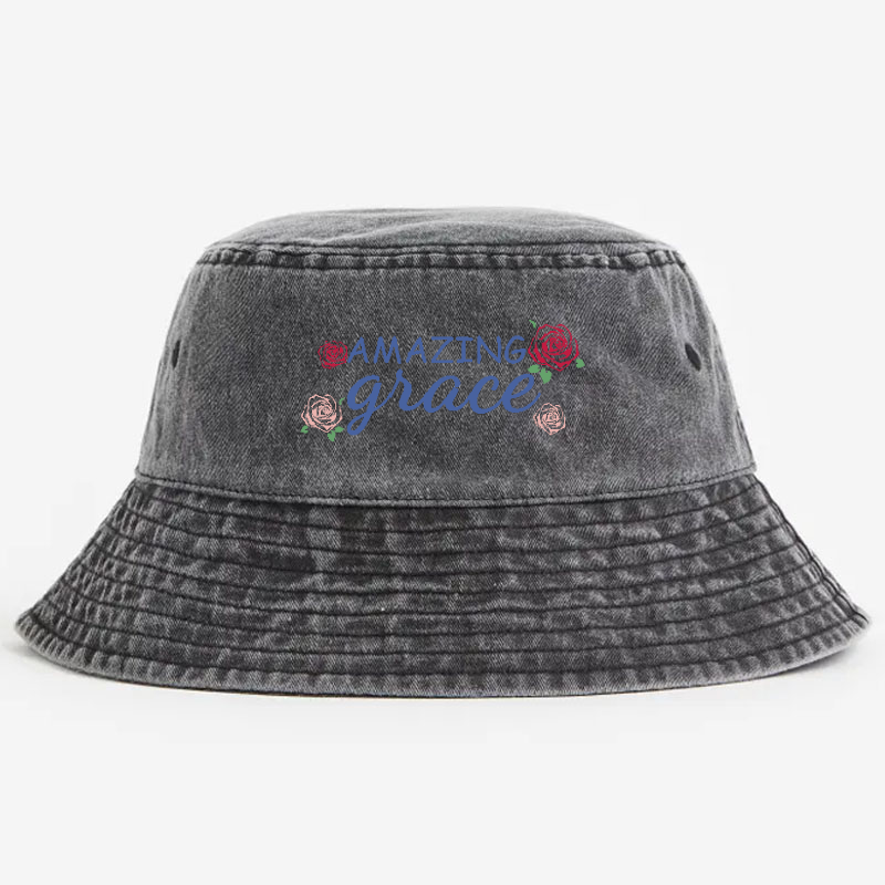 Amazing Grace Vintage 100% Cotton Bucket Hat