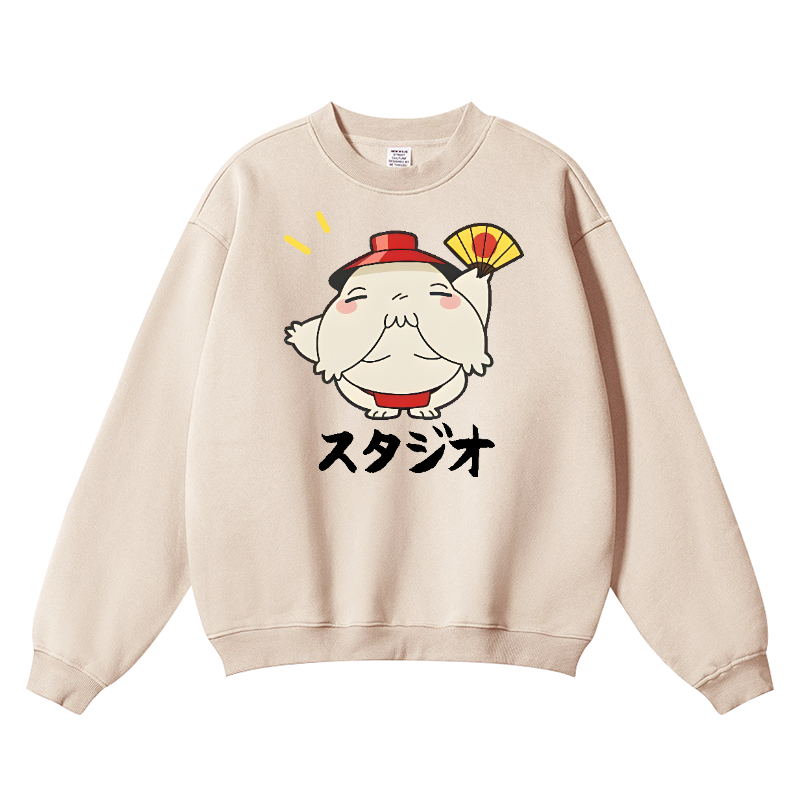 Studio Ghibli Spirited Away Vintage Cotton Blend Crewneck Sweatshirt