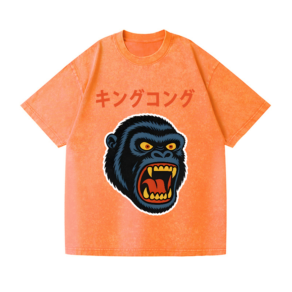 King Kong Vintage Wash Japanese Design T-Shirt