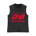 Drum and Bass Pure Cotton Wash-Dyed Sleeveless Tank Top