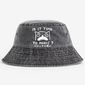 Panic Cat Vintage 100% Cotton Bucket Hat