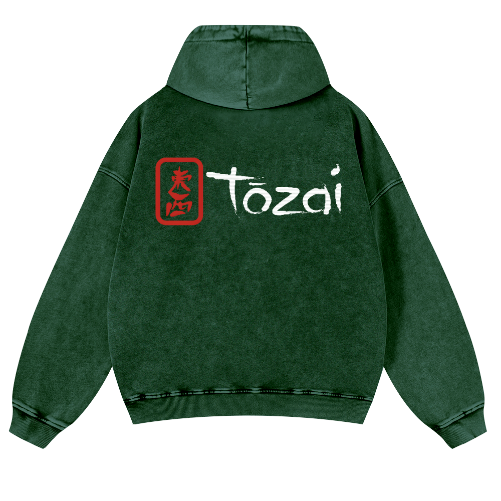 Tozai Sake Vintage Washed Cotton Back Art Hoodie
