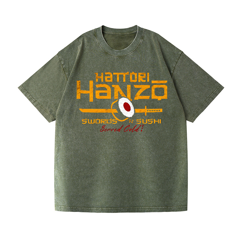 Okinawa Hattori Hanzo Vintage Wash Japanese Design T-Shirt