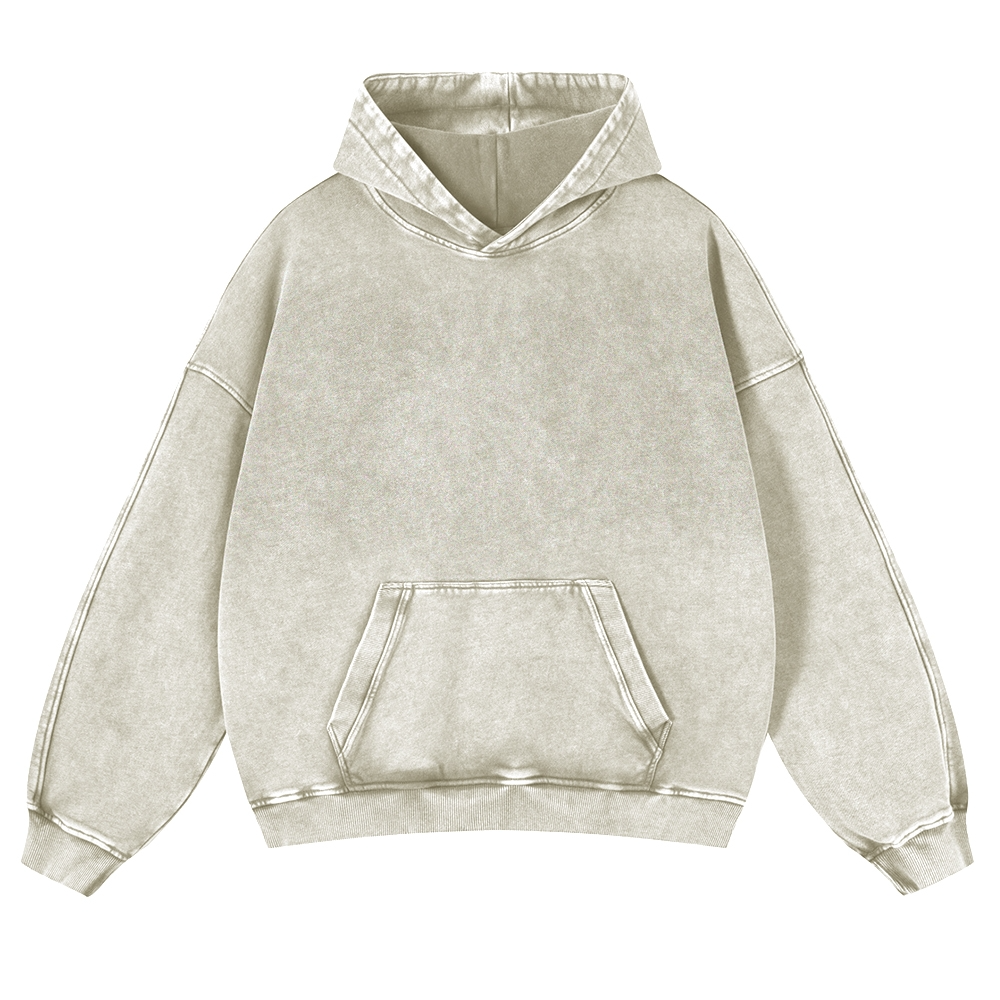 Kaiju vs. King Ghidorah Showdown Vintage Washed Cotton Back Art Hoodie