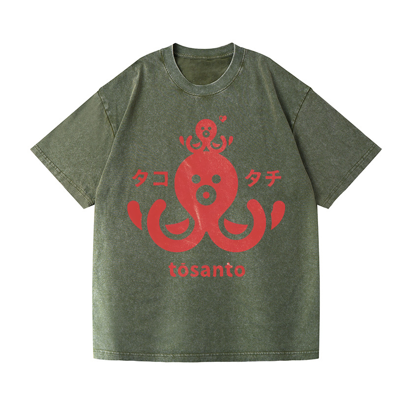 Tosanto Vintage Wash Japanese Design T-Shirt