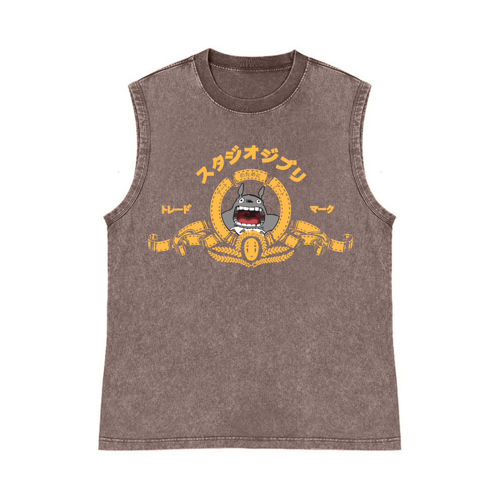 MGM Ghibli Totoro Pure Cotton Wash-Dyed Sleeveless Tank Top
