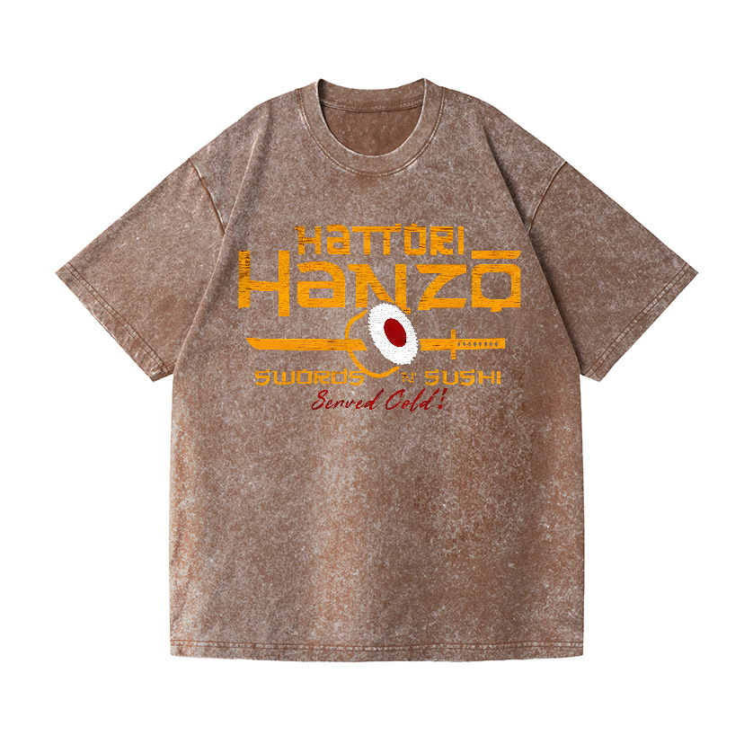 Okinawa Hattori Hanzo Vintage Wash Japanese Design T-Shirt