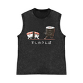 Sushi Pure Cotton Wash-Dyed Sleeveless Tank Top