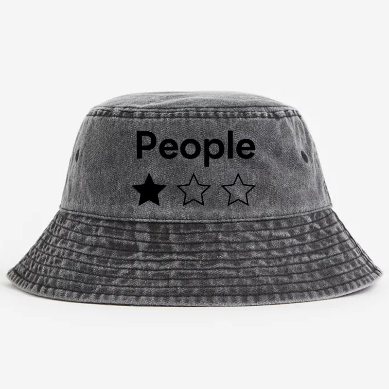 People Vintage 100% Cotton Bucket Hat