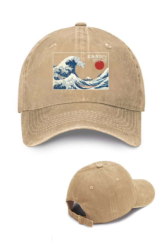 The Great Wave Off Kanagawa Vintage Cotton Cap