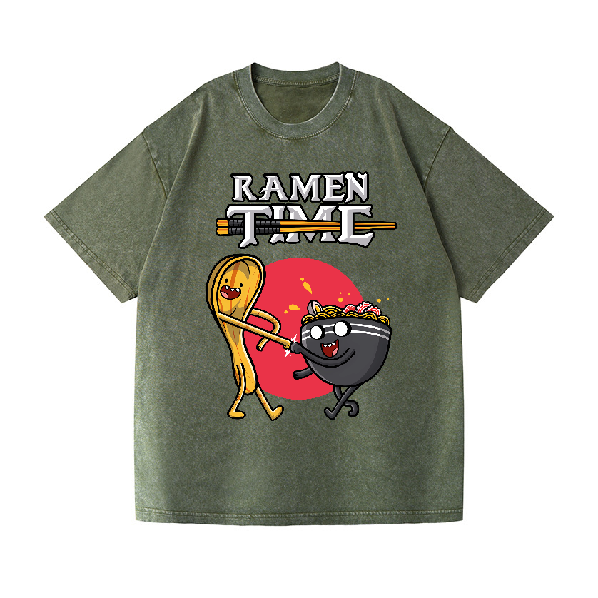 Ramen Vintage Wash Japanese Design T-Shirt