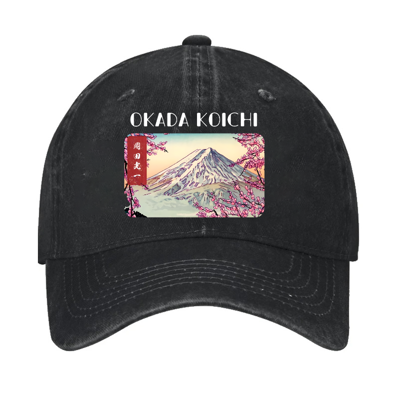 Okada Koichi Fuji Mount Vintage Cotton Cap