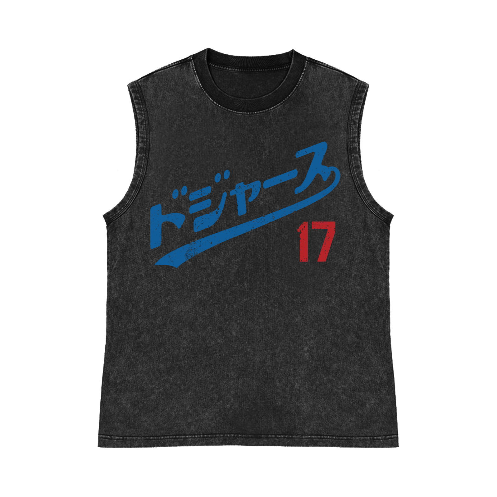 Dodger Baseball 17 Pure Cotton Wash-Dyed Sleeveless Tank Top