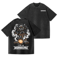 Komainu Vintage Wash Japanese Design Back Art T-Shirt