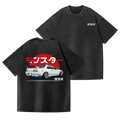 Car Vintage Wash Japanese Design Back Art T-Shirt