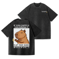 Capybara Vintage Wash Japanese Design Back Art T-Shirt