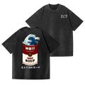 Great Wave Soup Vintage Wash Japanese Design Back Art T-Shirt