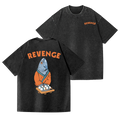 Revenge Fish Vintage Wash Japanese Design Back Art T-Shirt