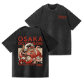 Osaka Dotonbori Drunken Octopus Vintage Wash Japanese Design Back Art T-Shirt