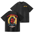 Baba Yaga Vintage Wash Japanese Design Back Art T-Shirt