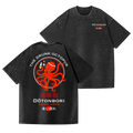 Osaka Dotonbori Drunken Octopus Vintage Wash Japanese Design Back Art T-Shirt