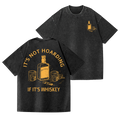 Wiskey Vintage Wash Japanese Design Back Art T-Shirt