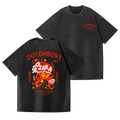Osaka Dotonbori Vintage Wash Japanese Design Back Art T-Shirt