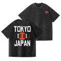 Tokyo Japan Vintage Wash Japanese Design Back Art T-Shirt