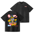 Ramen Hero Vintage Wash Japanese Design Back Art T-Shirt