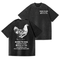Vintage Wash Japanese Design Back Art T-Shirt